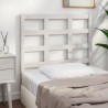 Tête de lit blanc 105,5x4x100 cm bois massif de pin 