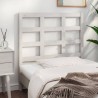 Tête de lit blanc 105,5x4x100 cm bois massif de pin 
