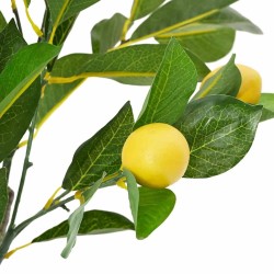 Citronnier artificiel 234 feuilles 90 cm vert 