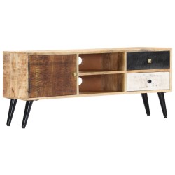 Meuble TV 115x30x47 cm Bois massif de manguier 