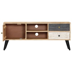 Meuble TV 115x30x47 cm Bois massif de manguier 