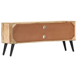 Meuble TV 115x30x47 cm Bois massif de manguier 