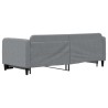 Lit de jour avec gigogne sans matelas gris clair 80x200 cm 