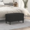 Banc Noir 70x35x41 cm Tissu 