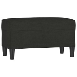 Banc Noir 70x35x41 cm Tissu 