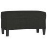 Banc Noir 70x35x41 cm Tissu 