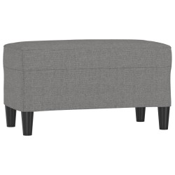 Banc Gris foncé 70x35x41 cm Tissu 