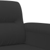 Canapé à 2 places Noir 120 cm Tissu microfibre 