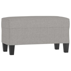 Banc Gris clair 70x35x41 cm Tissu 