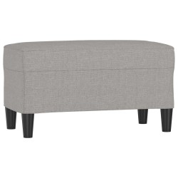 Banc Gris clair 70x35x41 cm Tissu 