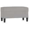 Banc Gris clair 70x35x41 cm Tissu 