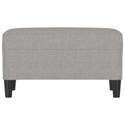 Banc Gris clair 70x35x41 cm Tissu 