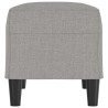Banc Gris clair 70x35x41 cm Tissu 