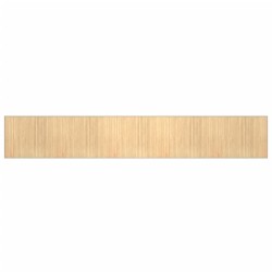 Tapis rectangulaire naturel clair 80x500 cm bambou 