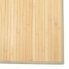 Tapis rectangulaire naturel clair 80x500 cm bambou 