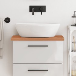 Comptoir de salle de bain 60x40x2,5 cm bois massif de hêtre 