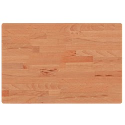 Dessus de table 60x40x2,5 cm rectangulaire bois massif de hêtre 