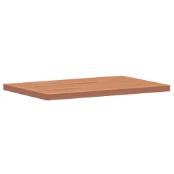 Dessus de table 60x40x2,5 cm rectangulaire bois massif de hêtre 