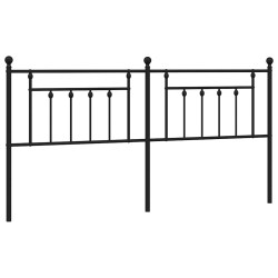 Tête de lit métal noir 193 cm 