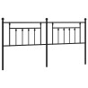 Tête de lit métal noir 193 cm 