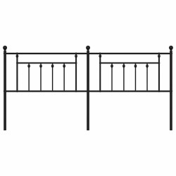 Tête de lit métal noir 193 cm 