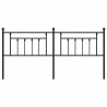 Tête de lit métal noir 193 cm 