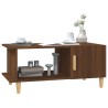 Table basse chêne marron 90x50x40 cm bois d'ingénierie 