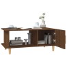 Table basse chêne marron 90x50x40 cm bois d'ingénierie 