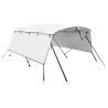 Toit bimini à 4 arceaux parois latérales 243x(185-198)x137 cm 