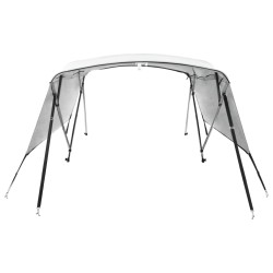Toit bimini à 4 arceaux parois latérales 243x(185-198)x137 cm 
