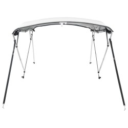 Toit bimini à 4 arceaux parois latérales 243x(185-198)x137 cm 