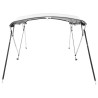 Toit bimini à 4 arceaux parois latérales 243x(185-198)x137 cm 