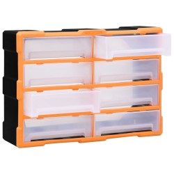 Organisateur multi-tiroirs avec 8 grands tiroirs 52x16x37 cm 