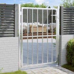 Portail de jardin 100x125 cm acier inoxydable 