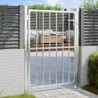 Portail de jardin 100x125 cm acier inoxydable 