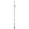 Portail de jardin 100x125 cm acier inoxydable 