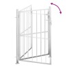 Portail de jardin 100x125 cm acier inoxydable 