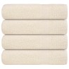 Serviettes de bain 4 pcs crème 100x150 cm 360 g/m² 100% coton 