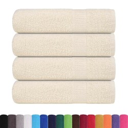 Serviettes de bain 4 pcs crème 100x150 cm 360 g/m² 100% coton 