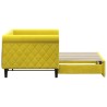 Lit de jour avec lit gigogne jaune 80x200 cm velours 