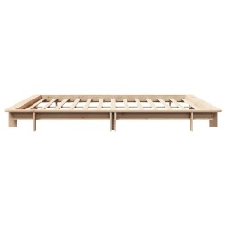Cadre de lit sans matelas 180x200 cm bois massif de pin 