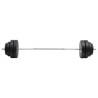 Barre d'haltères avec plaques 60 kg 