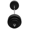 Barre d'haltères avec plaques 60 kg 