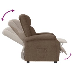Fauteuil inclinable Marron Tissu 