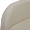 Fauteuil pliable crème similicuir 