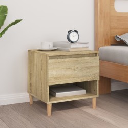 Table de chevet Chêne sonoma 50x46x50 cm Bois d'ingénierie 
