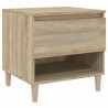 Table de chevet Chêne sonoma 50x46x50 cm Bois d'ingénierie 