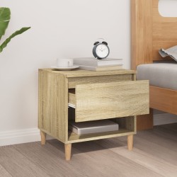 Table de chevet Chêne sonoma 50x46x50 cm Bois d'ingénierie 