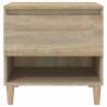 Table de chevet Chêne sonoma 50x46x50 cm Bois d'ingénierie 