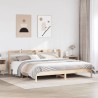 Cadre de lit sans matelas 180x200 cm bois massif de pin 